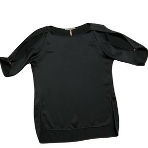 Halston Heritage 3/4 Cutout Sleeve Blouse